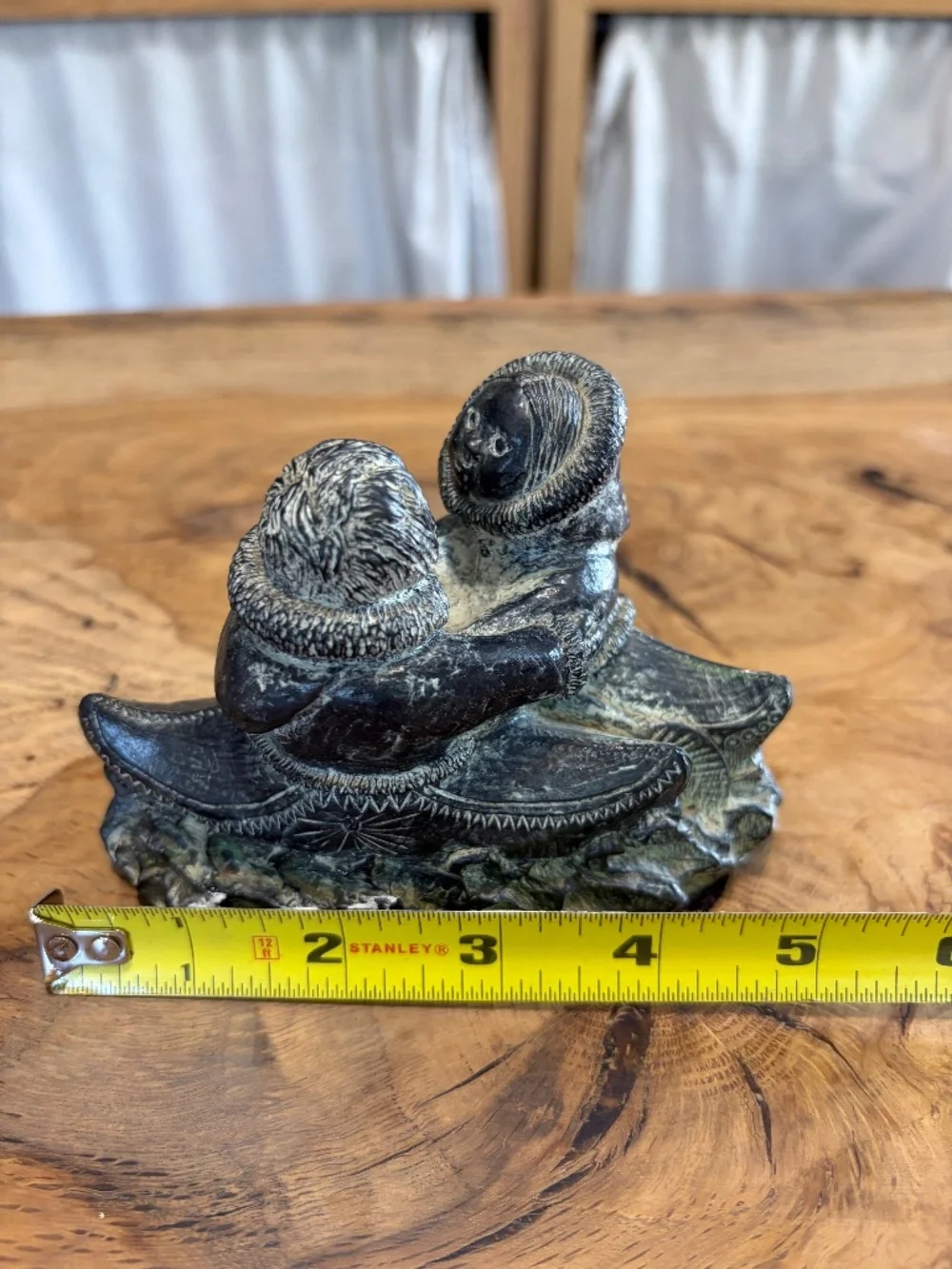 Vintage Wolf Original Hand-Carved Soapstone Inuit Sculpture – Canada 🌊 🩵